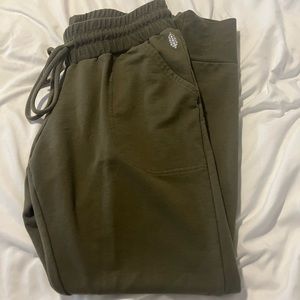 Free people olive green joggers
